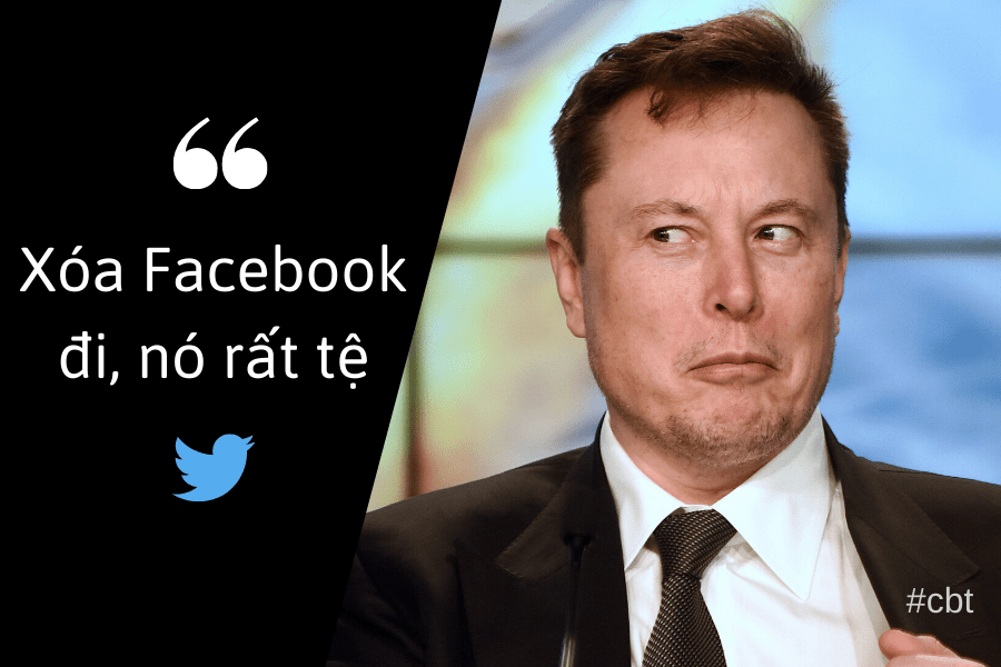 Elon Musk chê Facebook là một ứng dụng tồi tệ